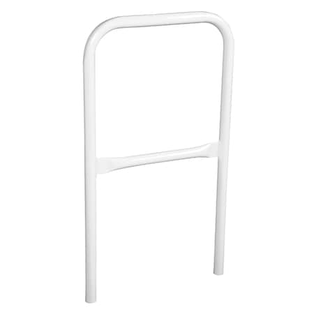 Vestil STEEL PIPE SAFETY RAILING 24 IN LENGTH WHITE VDKR-2-WT